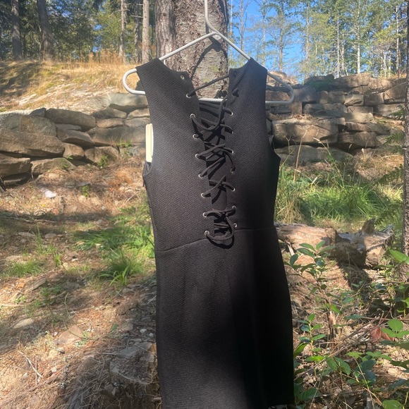 Forever 21, small, black lace up back, Never worn, mini dress - Picture 2 of 3